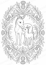 Esel Mandalas Ausmalbilder – Tiere – 15 Malvorlagen – Materialseite 8