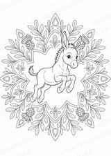 Esel Mandalas Ausmalbilder – Tiere – 15 Malvorlagen – Materialseite 15