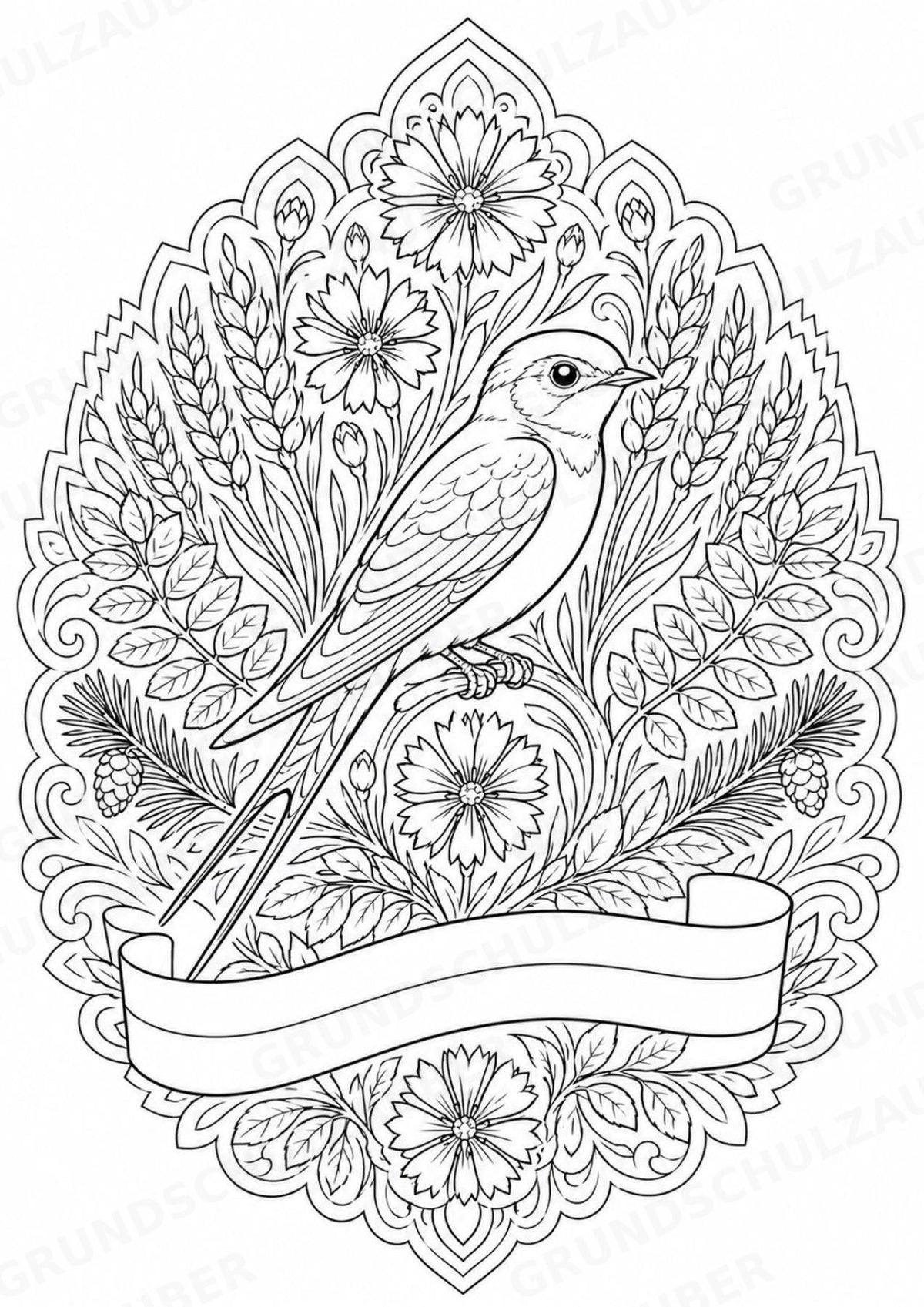 Estland Mandalas Ausmalbilder – Länder und Kulturen – 15 Malvorlagen – Materialseite 3