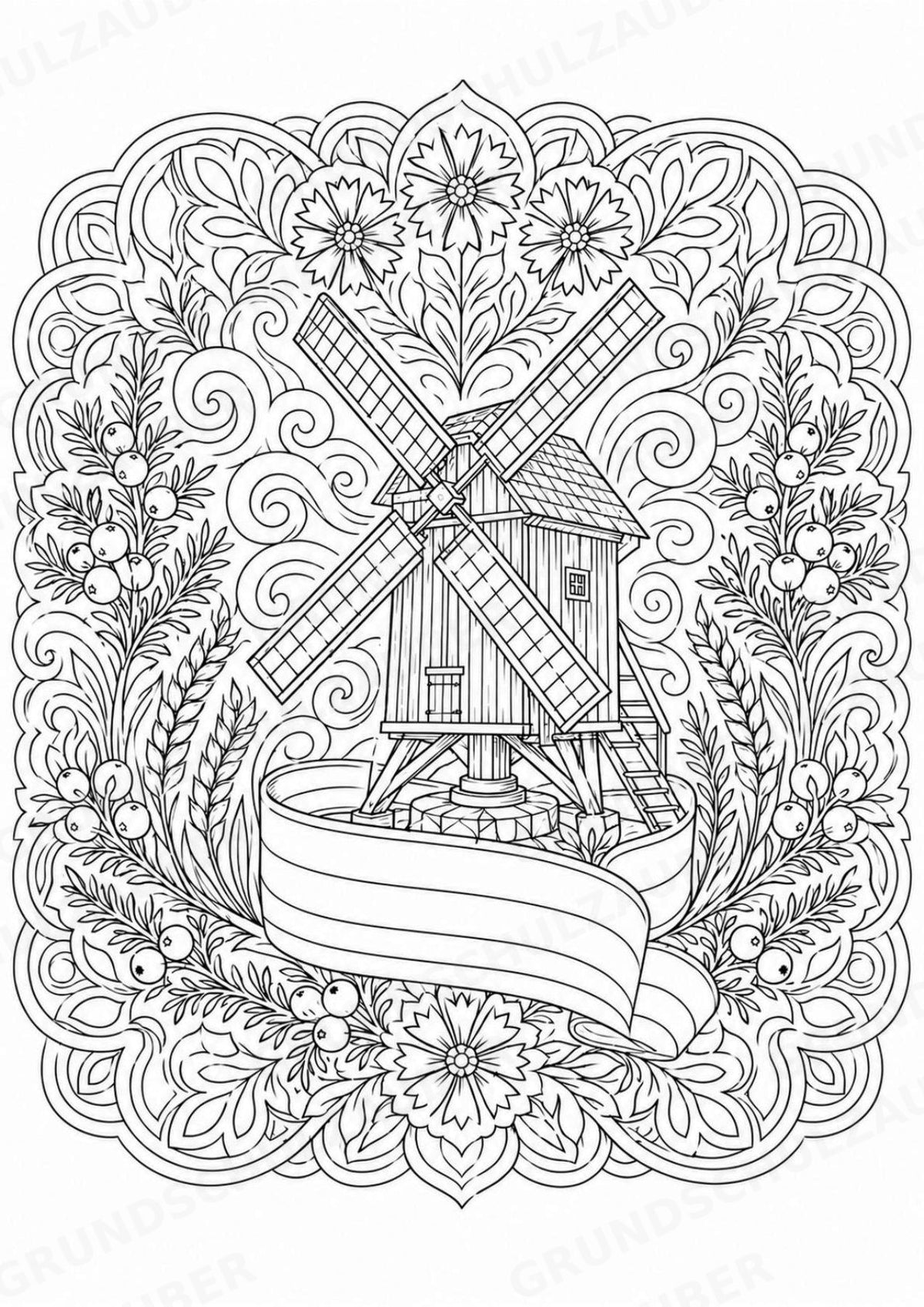 Estland Mandalas Ausmalbilder – Länder und Kulturen – 15 Malvorlagen – Materialseite 5