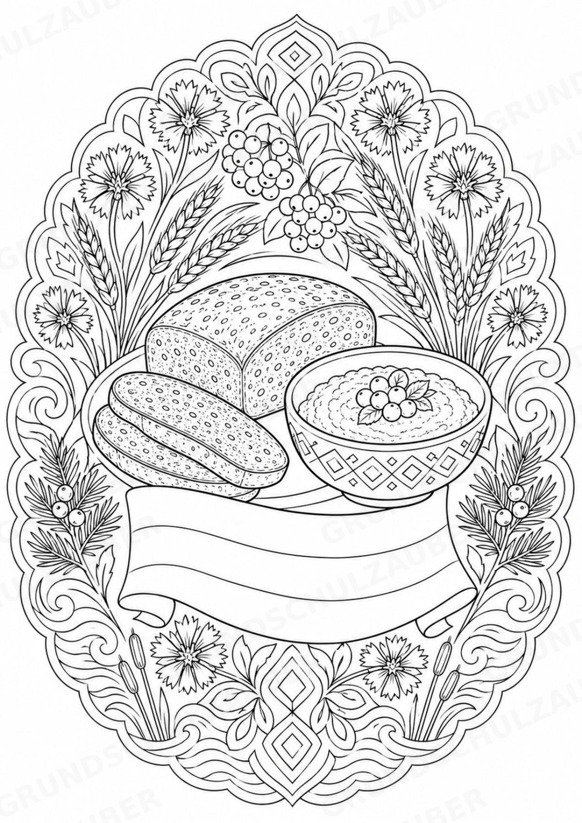 Estland Mandalas Ausmalbilder – Länder und Kulturen – 15 Malvorlagen – Materialseite 7
