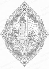 Estland Mandalas Ausmalbilder – Länder und Kulturen – 15 Malvorlagen – Materialseite 9