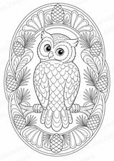 Eule Mandalas Ausmalbilder – Tiere – 15 Malvorlagen – Materialseite 8
