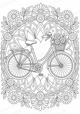 Fahrräder Mandalas Ausmalbilder – Fahrzeuge – 15 Malvorlagen – Materialseite 2