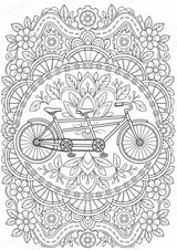 Fahrräder Mandalas Ausmalbilder – Fahrzeuge – 15 Malvorlagen – Materialseite 6
