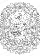 Fahrräder Mandalas Ausmalbilder – Fahrzeuge – 15 Malvorlagen – Materialseite 16