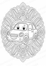 Fahrzeuge Mandalas Ausmalbilder – Fahrzeuge – 15 Malvorlagen – Materialseite 2