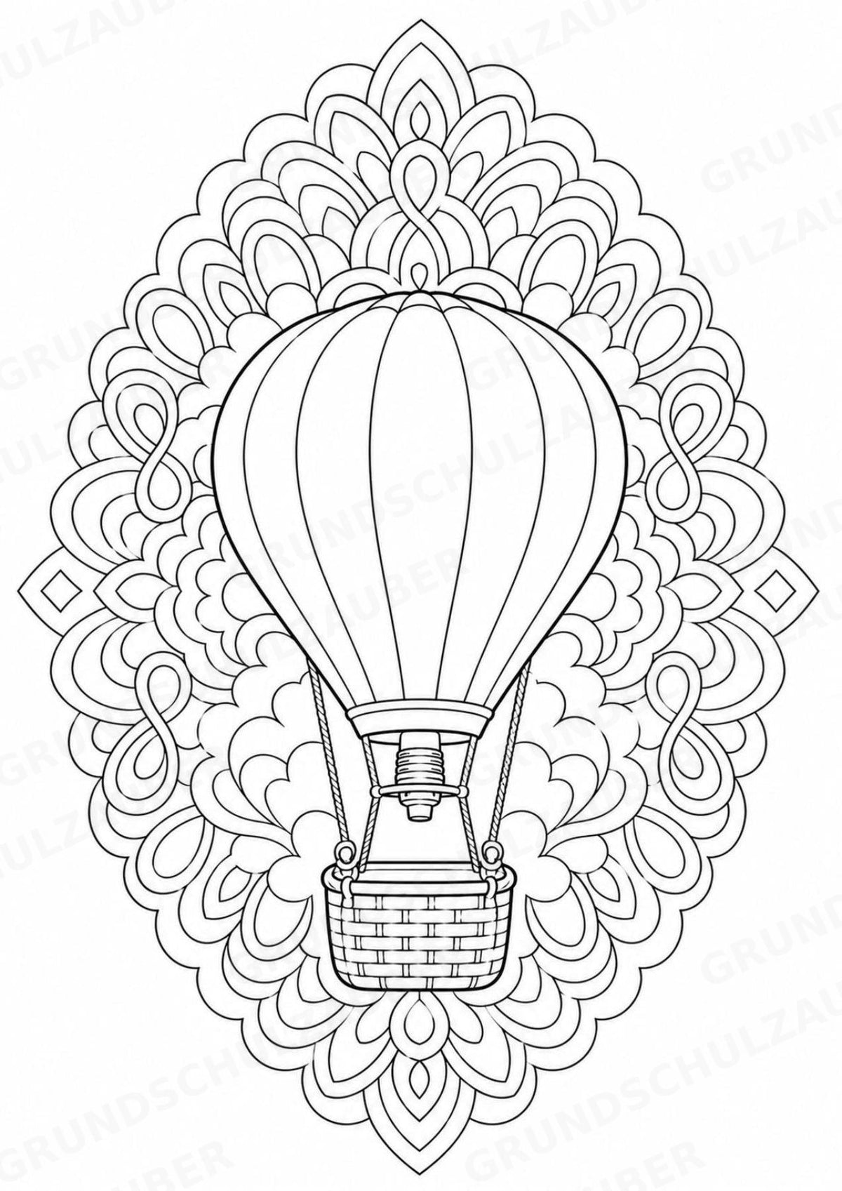 Fahrzeuge Mandalas Ausmalbilder – Fahrzeuge – 15 Malvorlagen – Materialseite 14