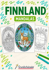 Finnland Mandalas Ausmalbilder – Länder und Kulturen – 15 Malvorlagen – Cover