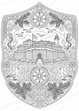 Finnland Mandalas Ausmalbilder – Länder und Kulturen – 15 Malvorlagen – Materialseite 10