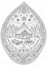 Finnland Mandalas Ausmalbilder – Länder und Kulturen – 15 Malvorlagen – Materialseite 13
