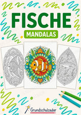 Fische Mandalas Ausmalbilder – Tiere – 15 Malvorlagen – Cover