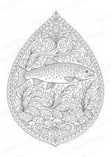 Fische Mandalas Ausmalbilder – Tiere – 15 Malvorlagen – Materialseite 4