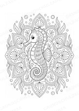Fische Mandalas Ausmalbilder – Tiere – 15 Malvorlagen – Materialseite 9