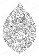 Fische Mandalas Ausmalbilder – Tiere – 15 Malvorlagen – Materialseite 15