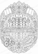 Frankreich Mandalas Ausmalbilder – Länder und Kulturen – 15 Malvorlagen – Materialseite 6