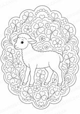 Frühling Mandalas Ausmalbilder – Wetter und Jahreszeiten – 15 Malvorlagen – Materialseite 5