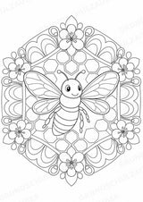 Frühling Mandalas Ausmalbilder – Wetter und Jahreszeiten – 15 Malvorlagen – Materialseite 9