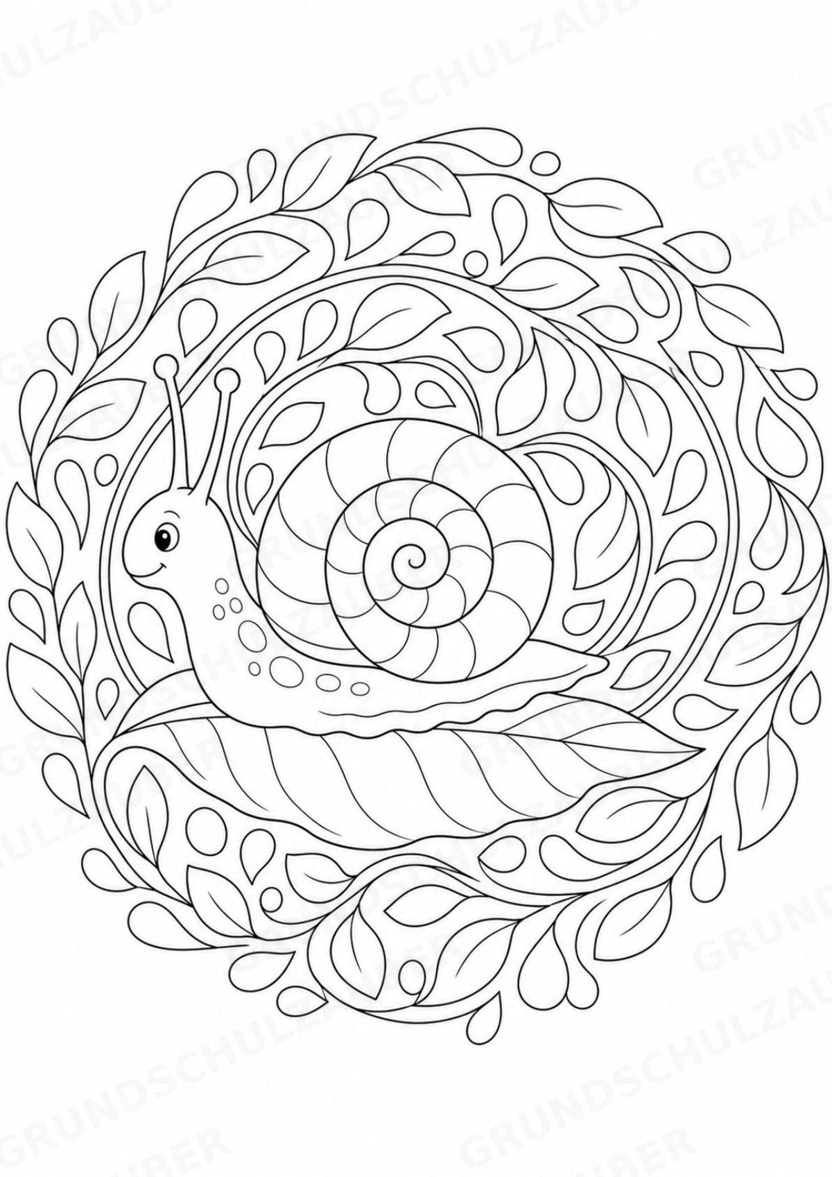 Frühling Mandalas Ausmalbilder – Wetter und Jahreszeiten – 15 Malvorlagen – Materialseite 10