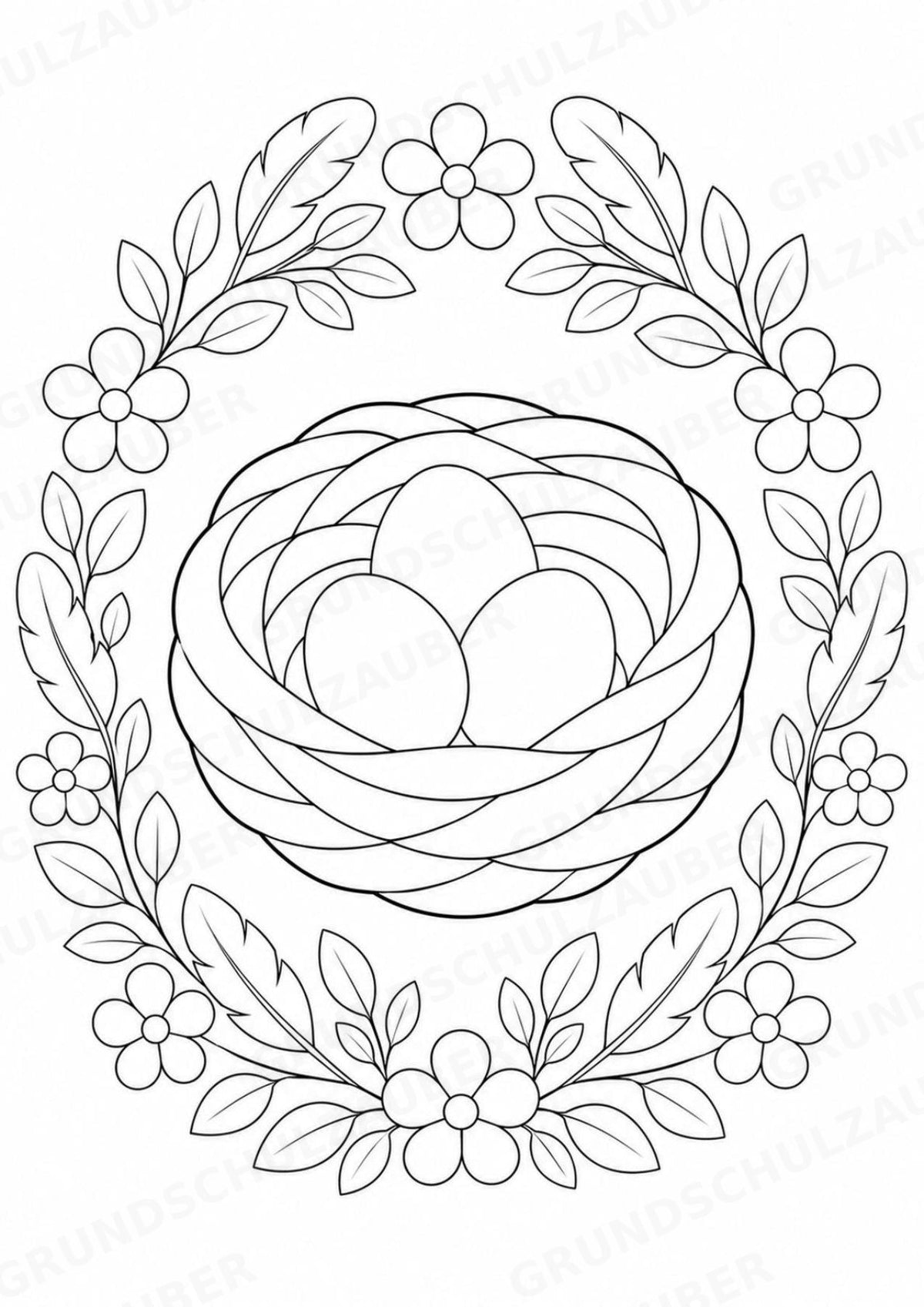Frühling Mandalas Ausmalbilder – Wetter und Jahreszeiten – 15 Malvorlagen – Materialseite 11