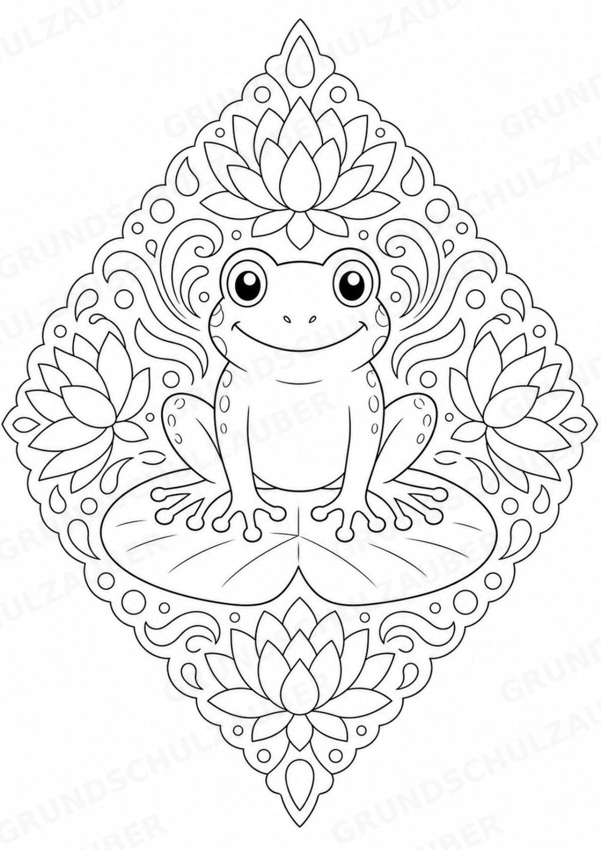 Frühling Mandalas Ausmalbilder – Wetter und Jahreszeiten – 15 Malvorlagen – Materialseite 12