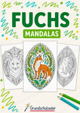 Fuchs Mandalas Ausmalbilder – Tiere – 15 Malvorlagen – Cover