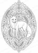 Fuchs Mandalas Ausmalbilder – Tiere – 15 Malvorlagen – Materialseite 2