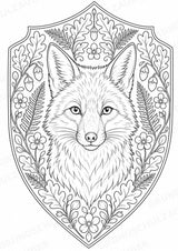 Fuchs Mandalas Ausmalbilder – Tiere – 15 Malvorlagen – Materialseite 3