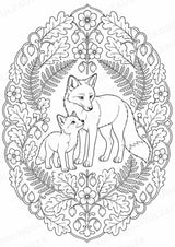Fuchs Mandalas Ausmalbilder – Tiere – 15 Malvorlagen – Materialseite 8