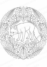 Fuchs Mandalas Ausmalbilder – Tiere – 15 Malvorlagen – Materialseite 11