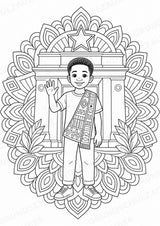 Ghana Mandalas Ausmalbilder – Länder und Kulturen – 15 Malvorlagen – Materialseite 2