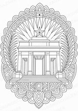 Ghana Mandalas Ausmalbilder – Länder und Kulturen – 15 Malvorlagen – Materialseite 3