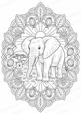 Ghana Mandalas Ausmalbilder – Länder und Kulturen – 15 Malvorlagen – Materialseite 6