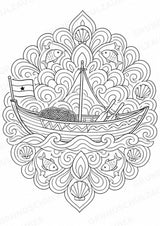 Ghana Mandalas Ausmalbilder – Länder und Kulturen – 15 Malvorlagen – Materialseite 13