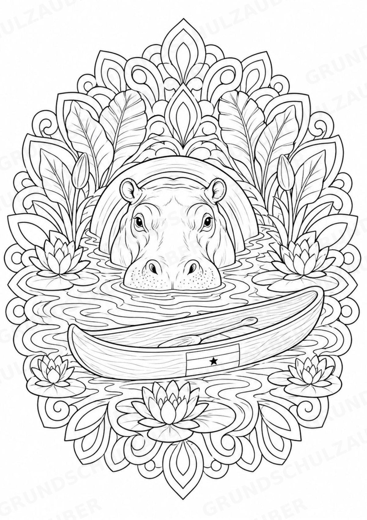 Ghana Mandalas Ausmalbilder – Länder und Kulturen – 15 Malvorlagen – Materialseite 16