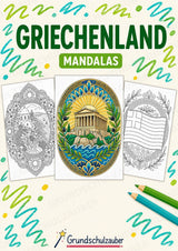 Griechenland Mandalas Ausmalbilder – Länder und Kulturen – 15 Malvorlagen – Cover