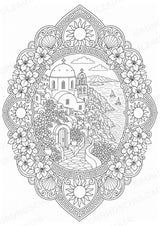 Griechenland Mandalas Ausmalbilder – Länder und Kulturen – 15 Malvorlagen – Materialseite 3