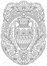 Griechenland Mandalas Ausmalbilder – Länder und Kulturen – 15 Malvorlagen – Materialseite 5