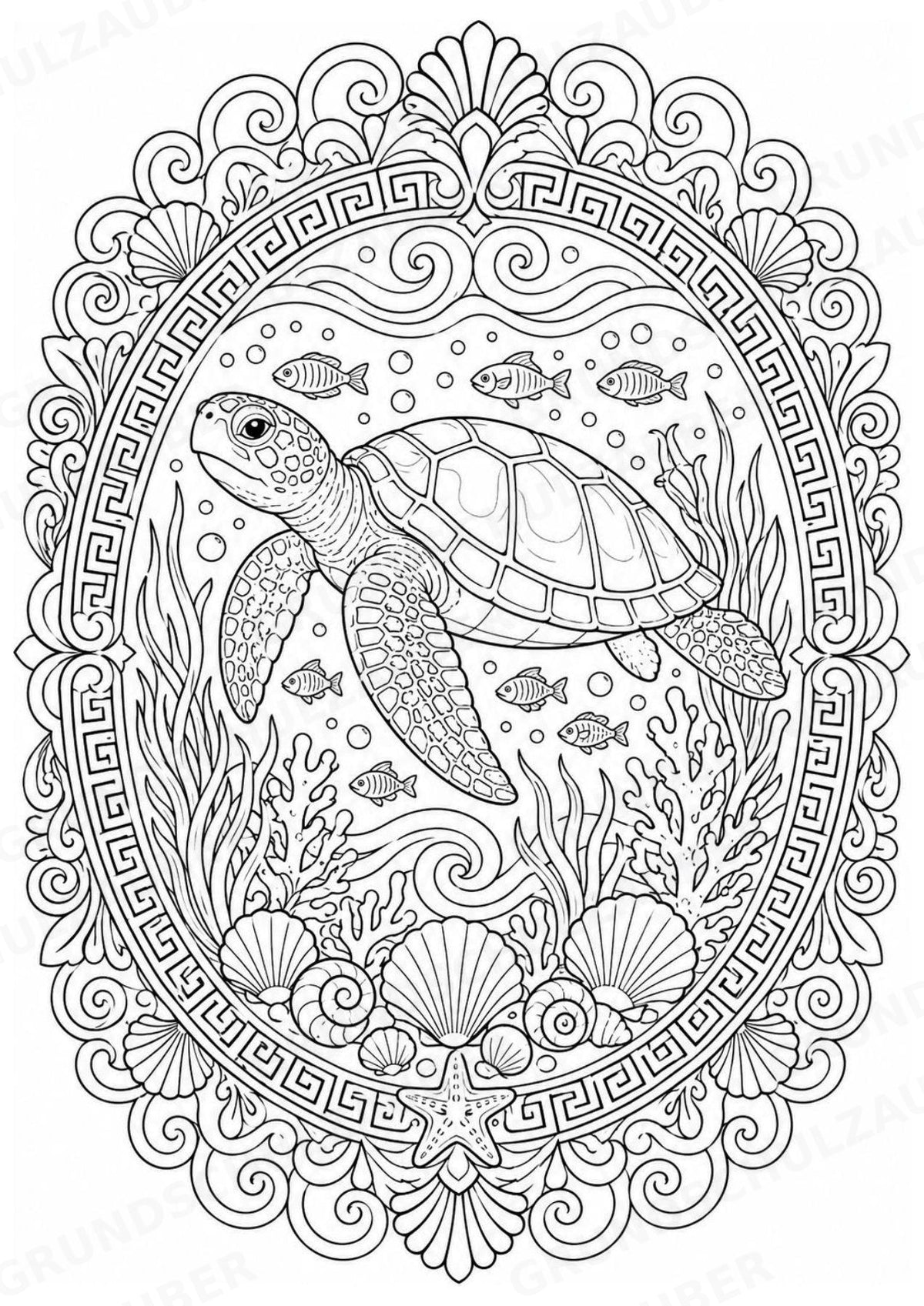 Griechenland Mandalas Ausmalbilder – Länder und Kulturen – 15 Malvorlagen – Materialseite 6