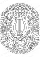 Griechenland Mandalas Ausmalbilder – Länder und Kulturen – 15 Malvorlagen – Materialseite 8