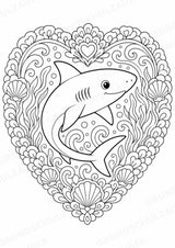 Hai Mandalas Ausmalbilder – Tiere – 15 Malvorlagen – Materialseite 5