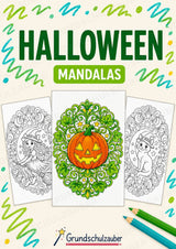 Halloween Mandalas Ausmalbilder – Feste und Feiertage – 15 Malvorlagen – Cover
