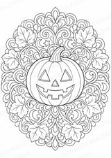 Halloween Mandalas Ausmalbilder – Feste und Feiertage – 15 Malvorlagen – Materialseite 2