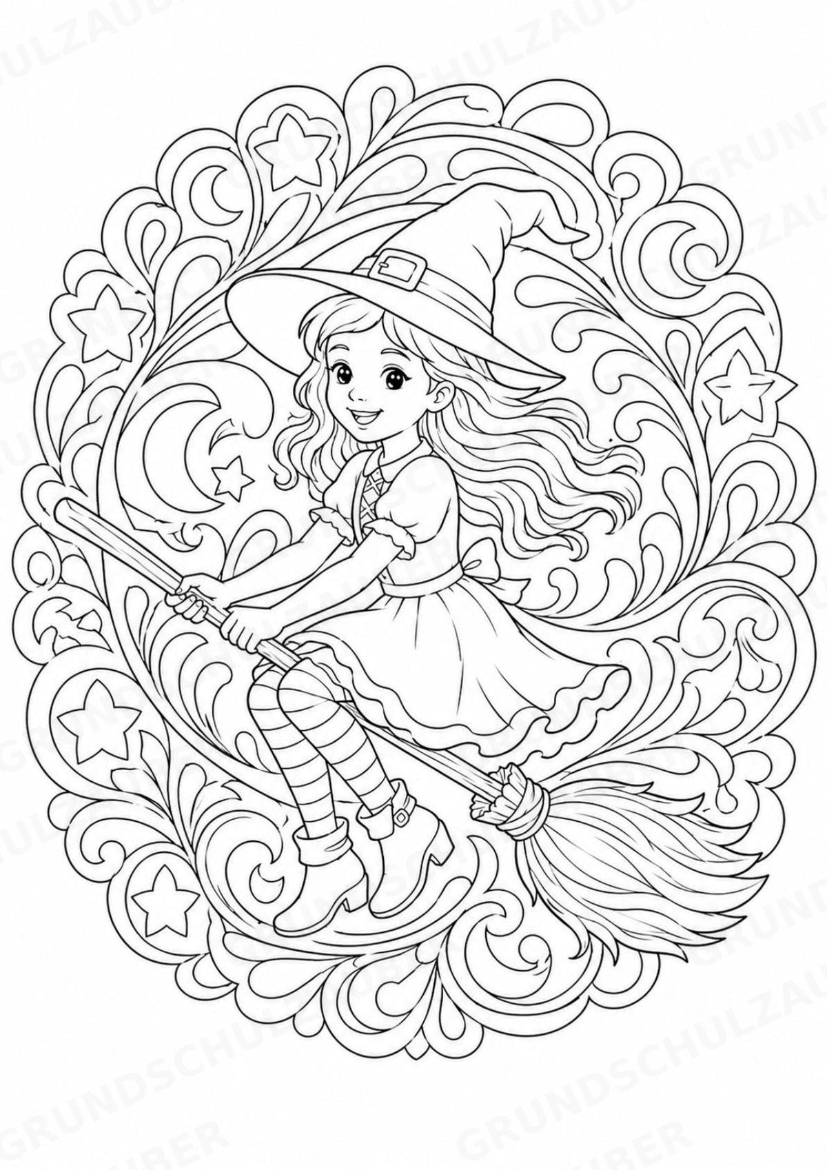 Halloween Mandalas Ausmalbilder – Feste und Feiertage – 15 Malvorlagen – Materialseite 3