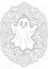 Halloween Mandalas Ausmalbilder – Feste und Feiertage – 15 Malvorlagen – Materialseite 5