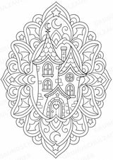 Halloween Mandalas Ausmalbilder – Feste und Feiertage – 15 Malvorlagen – Materialseite 6