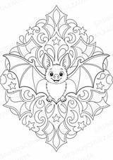 Halloween Mandalas Ausmalbilder – Feste und Feiertage – 15 Malvorlagen – Materialseite 7