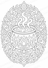 Halloween Mandalas Ausmalbilder – Feste und Feiertage – 15 Malvorlagen – Materialseite 9