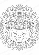 Halloween Mandalas Ausmalbilder – Feste und Feiertage – 15 Malvorlagen – Materialseite 10