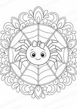 Halloween Mandalas Ausmalbilder – Feste und Feiertage – 15 Malvorlagen – Materialseite 12